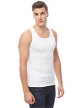 Cottonil Men Sleeveless Cotton Stretch White